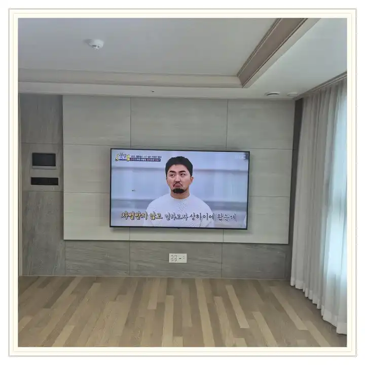벽걸이TV 설치 참고 사진 · e편한세상 동탄 설치 방식 안내