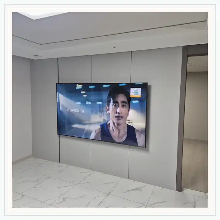 벽걸이TV 설치 참고 사진 · 다산 푸르지오 설치 방식 안내