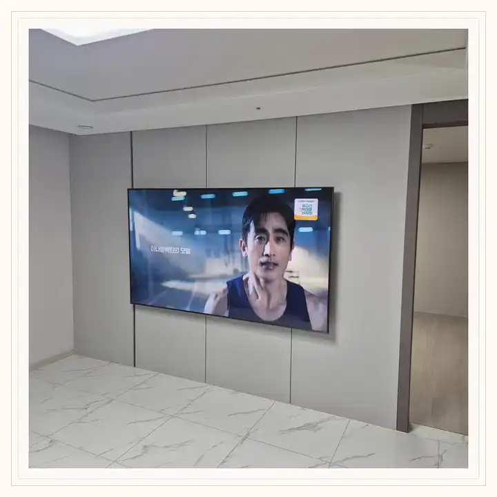 벽걸이TV 설치 참고 사진 · 소사벌 더샵 마스터뷰 설치 방식 안내