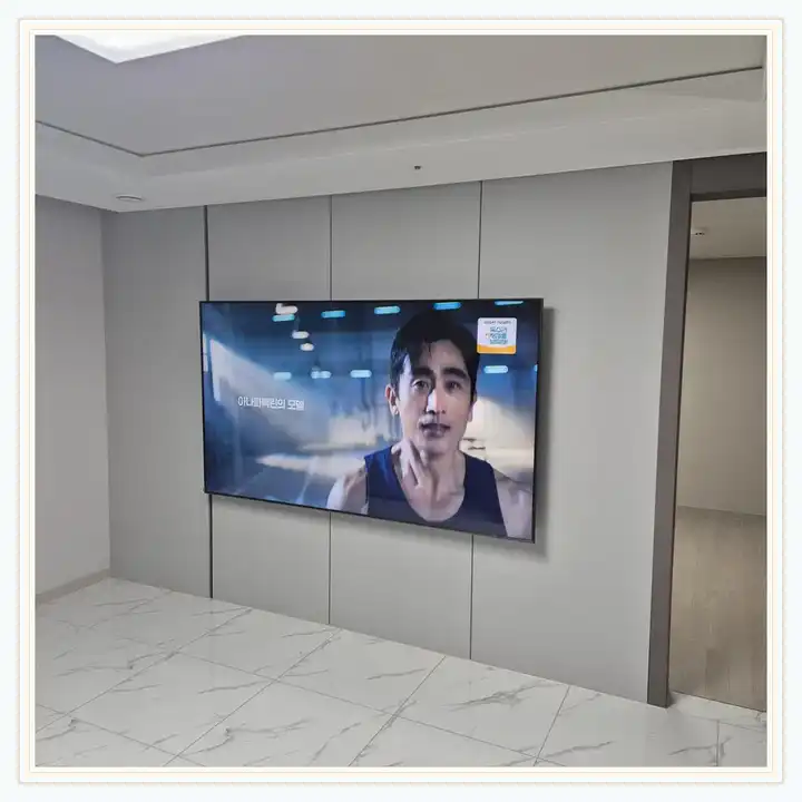 벽걸이TV 설치 참고 사진 · 목감 중흥S-클래스 레이크힐스 설치 방식 안내